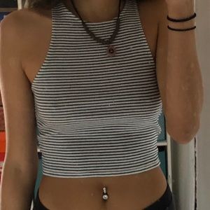 american halter crop top